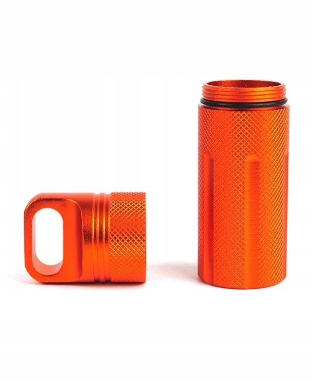 Kapsuła wodoszczelna EDC akcesoria zapałki ALU Pomarańczowy Kod producenta KS-CTR-4-OR