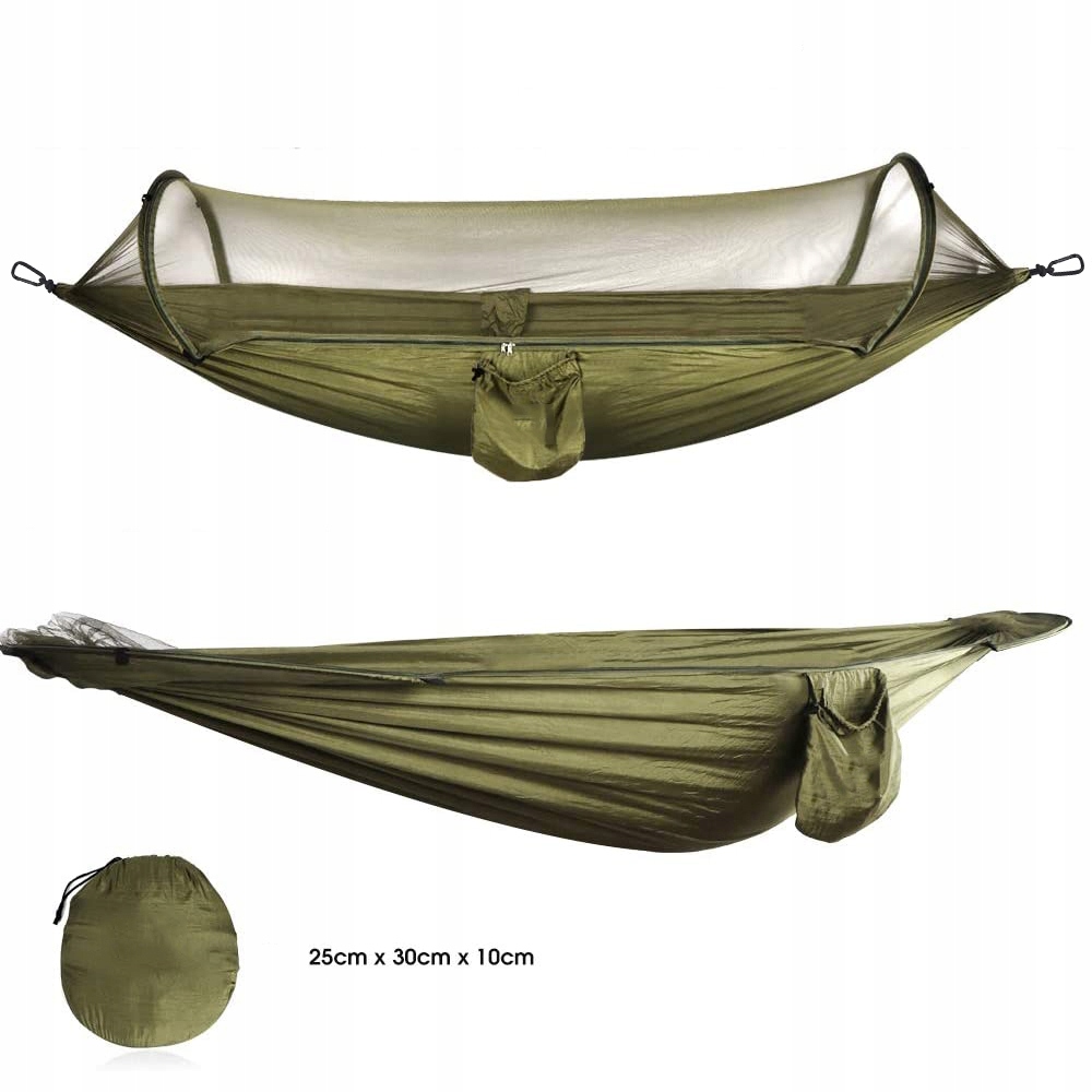 HAMAK Z MOSKITIERĄ 1 LUB 2 OSOBOWY TURYSTYCZNY SURVIVAL BUSHCRAFT Producent Bedee