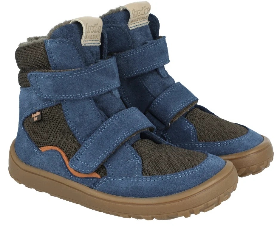 Trzewiki barefoot Froddo G3160247-2 jeans membrana ciepłe zero drop R37