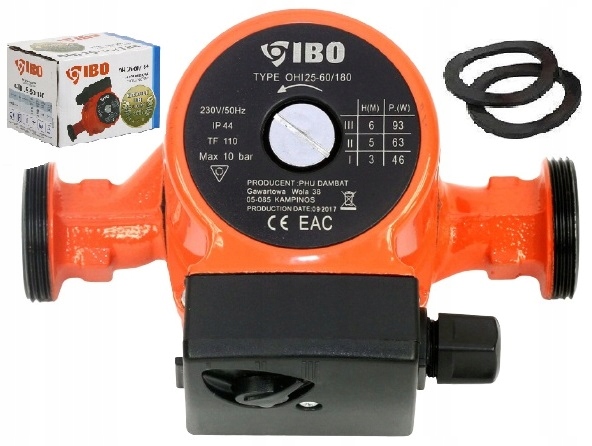 

Pompa Obiegowa Ibo Rh 25-60/180 Cyrkulacyjna Co
