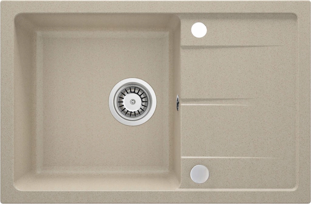 Leda sandy Granitový dřez s odkapávačem (ZRD_7113) /pa/