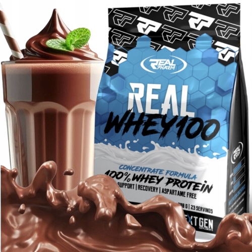 Wpc syrovátkový protein protein Whey 100 Real Pharm 700 g Čokoláda