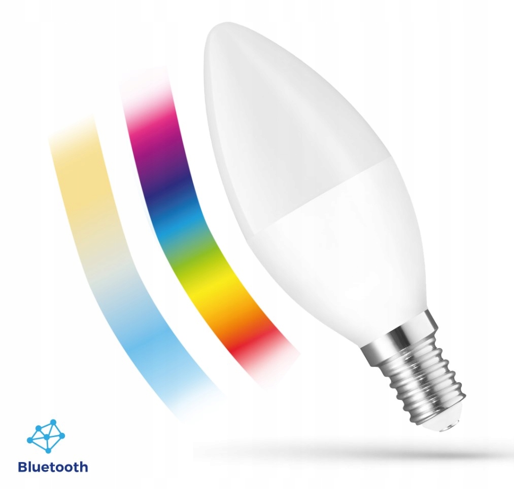 Easy Smart - Żarówka LED Bluetooth Mesh E14 świeczka RGB+CT RGBW Kształt żarówki świeczka