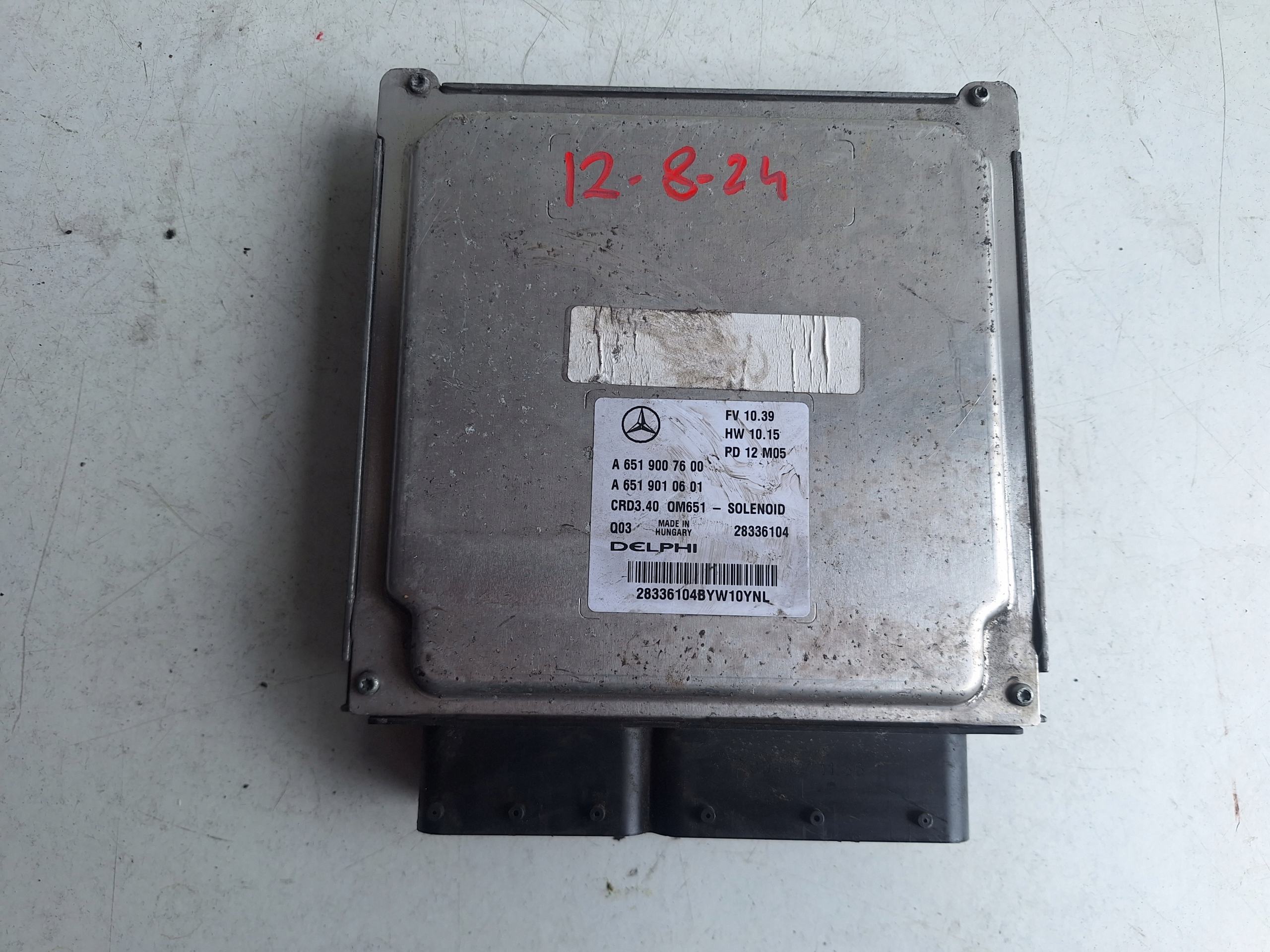 computer Centralina Motore MERCEDES A6519007600 DELPHI A6519000601