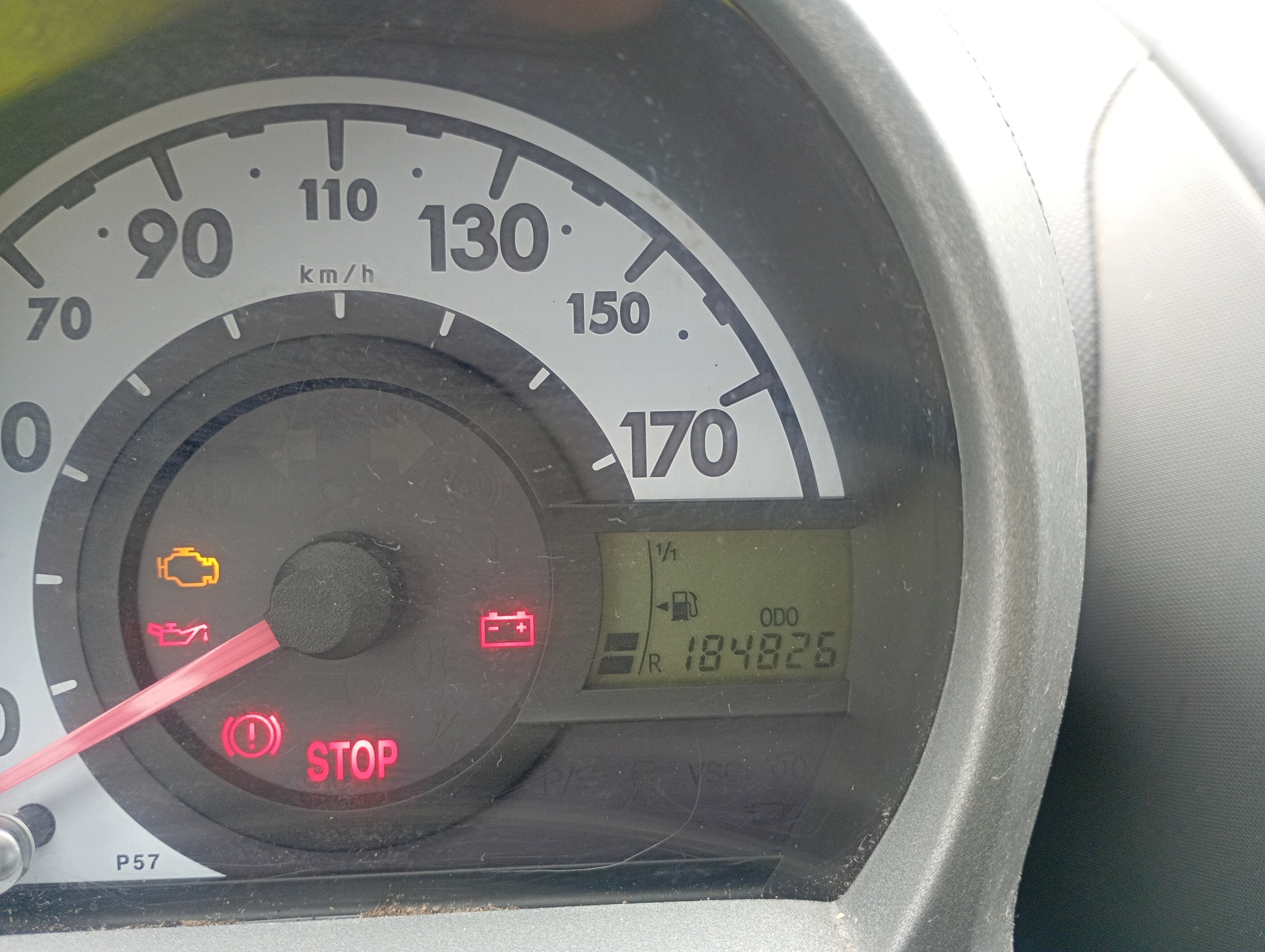 dials dials tachometer Citroen C1 05-14 1.4 HDI przebieg 184826 km