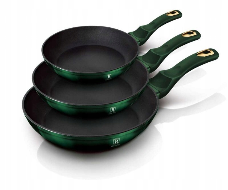 Sada 3 Titánových Panvíc Berlingerhaus BH-6168 Emerald