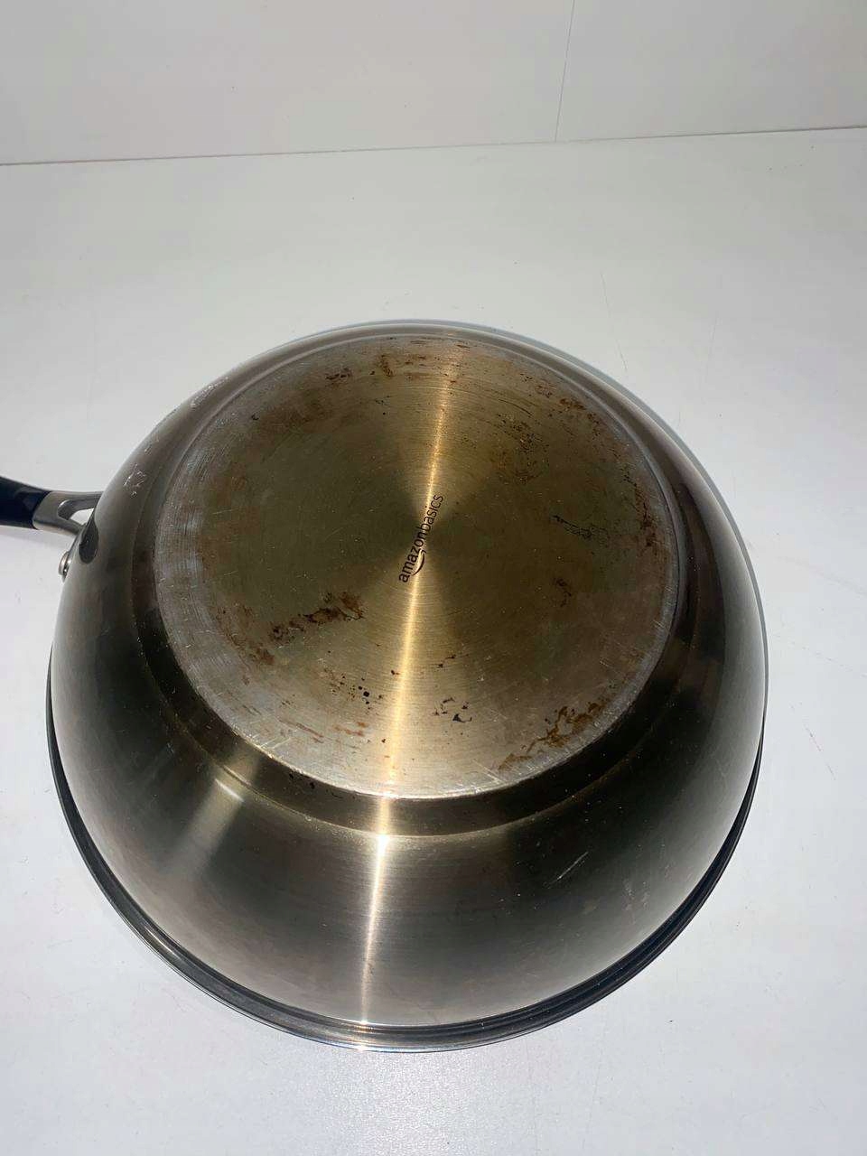 Amazonbasics Patelnia, Czarny, Średnica 28 cm Pojedynczy Kolor czarny