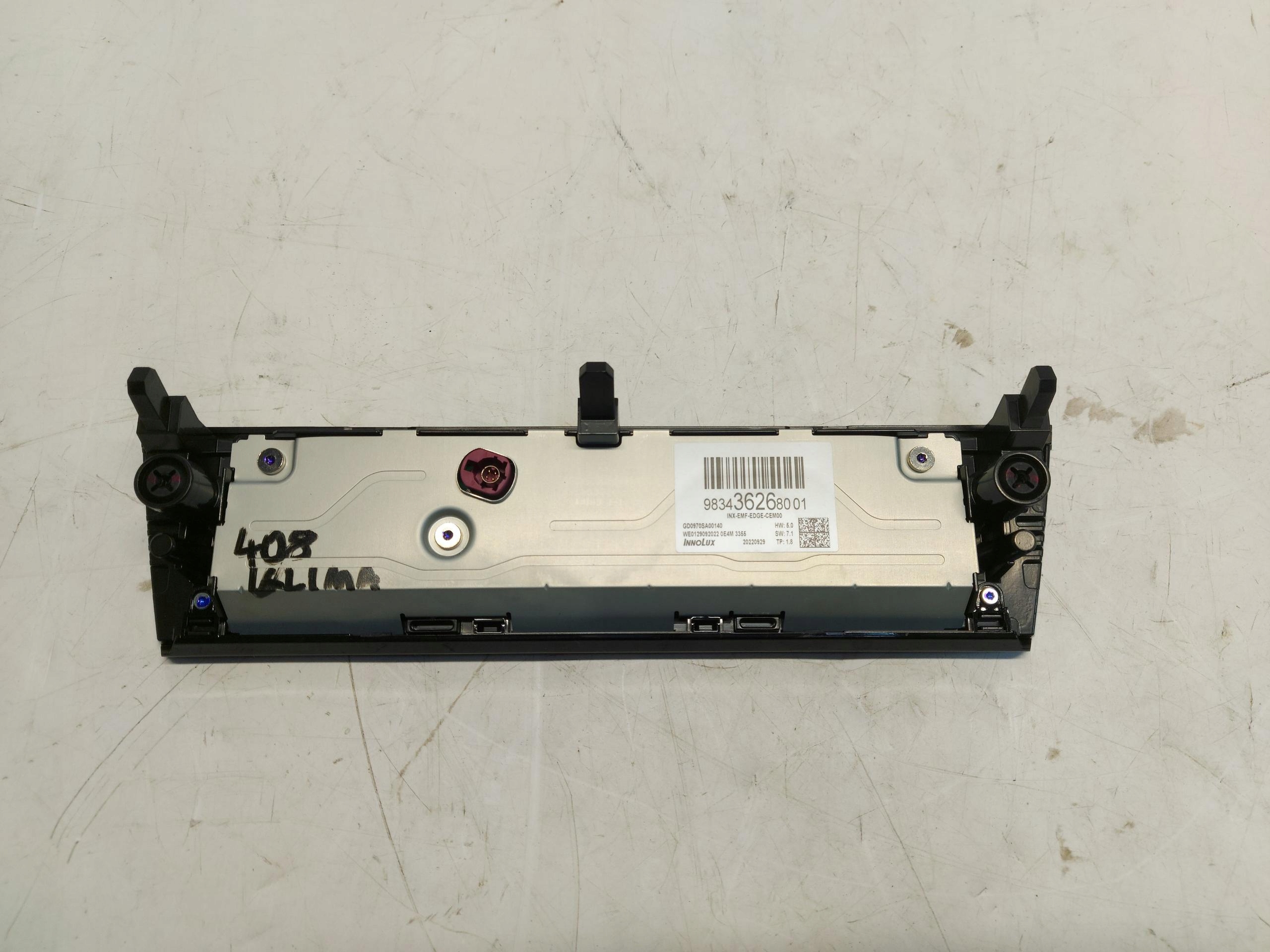 Peugeot 408 GT P54 EKRAN display 983436268001