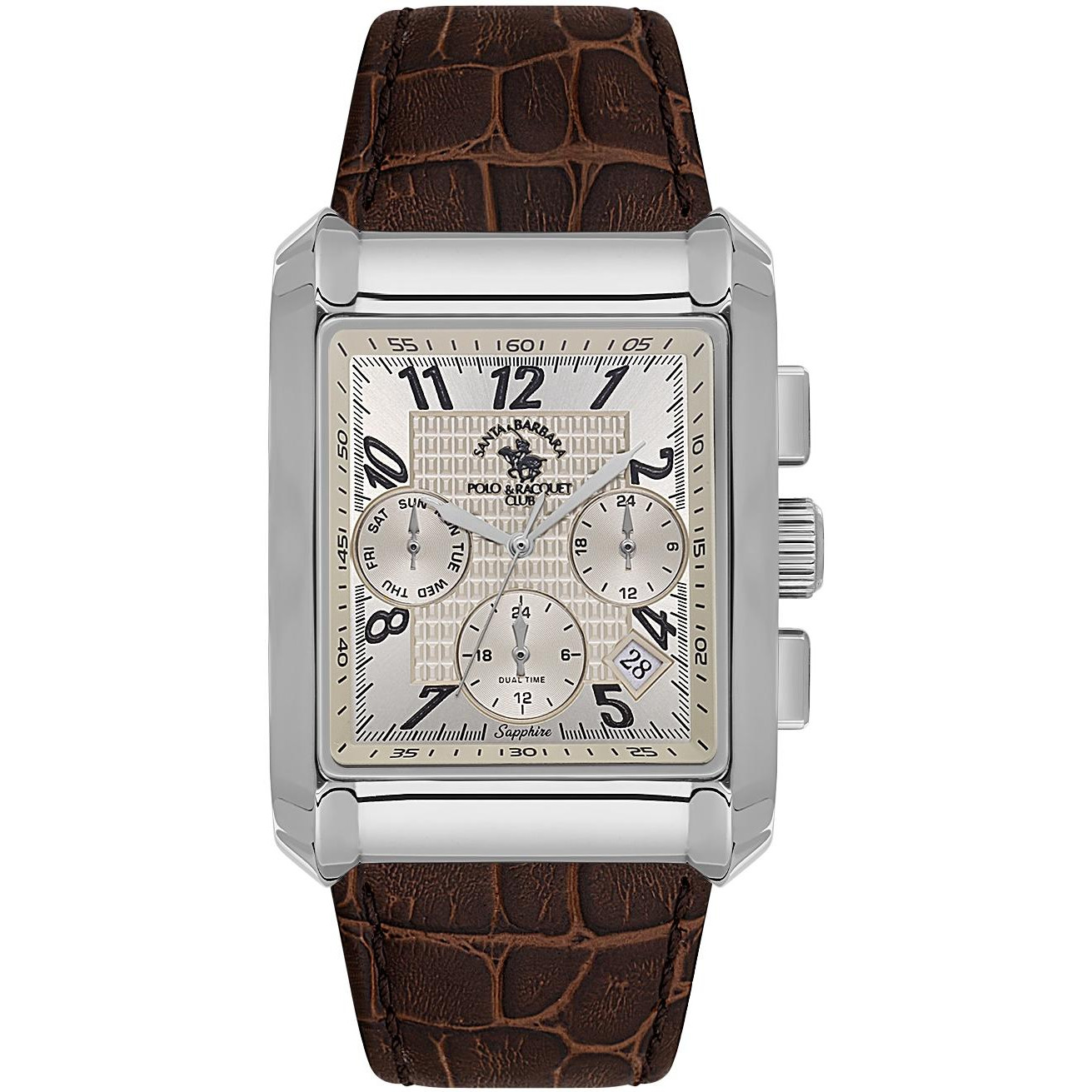 Pánské Hodinky Santa Barbara Rocket Polo Club SB.1.10550-2, hnědý pásek