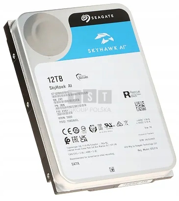 Dysk Do Rejestratora HDD-ST12000VE001 12TB 24/7 SkyHawk Ai Seagate