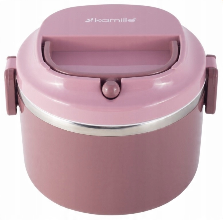 

Pojemnik Obiadowy Lunchbox 1000ml Stal Różowy