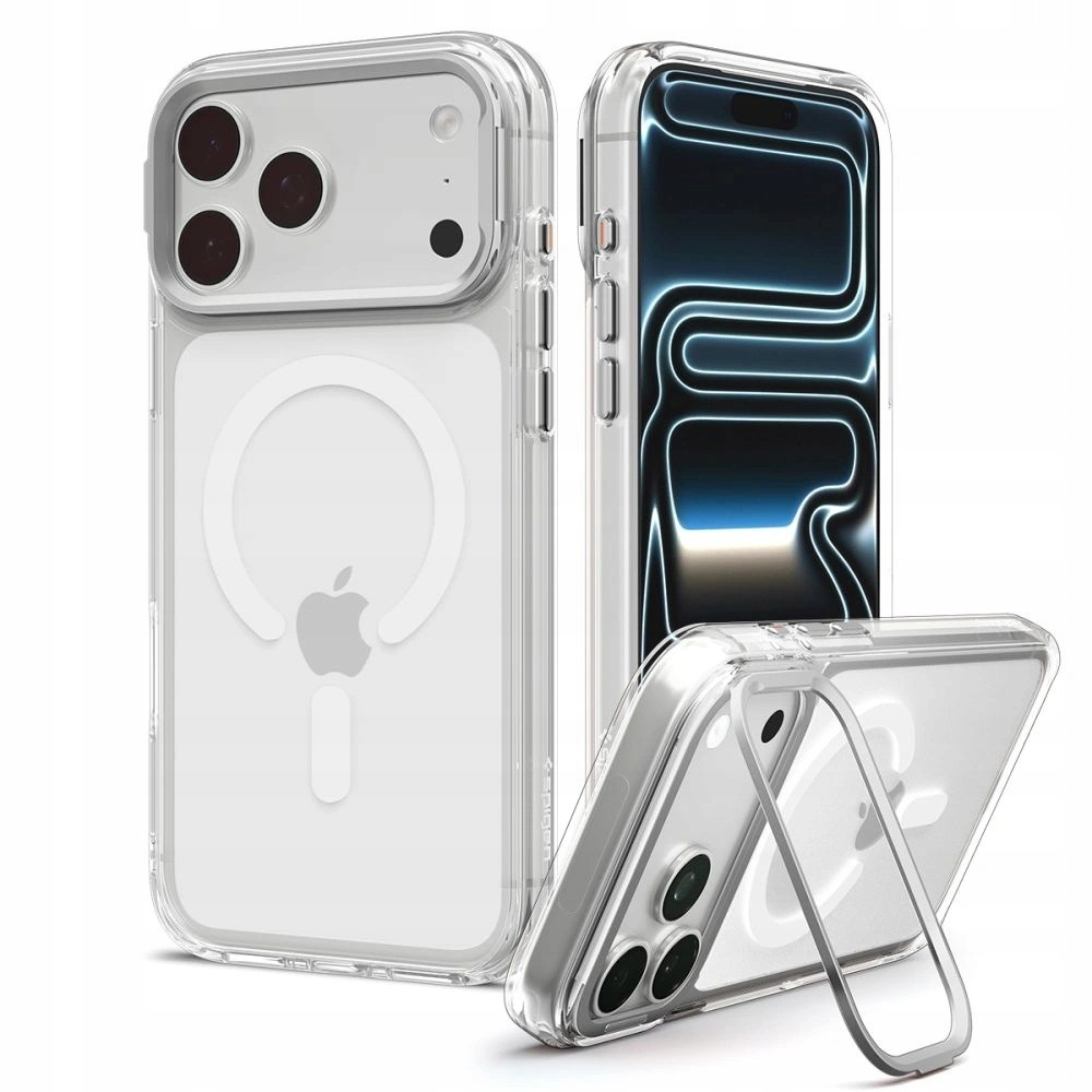 Pouzdro Spigen pro iPhone 18 Pro/17 Pro, zadní kryt pro MagSafe, s integrovaným stojánkem, Stand
