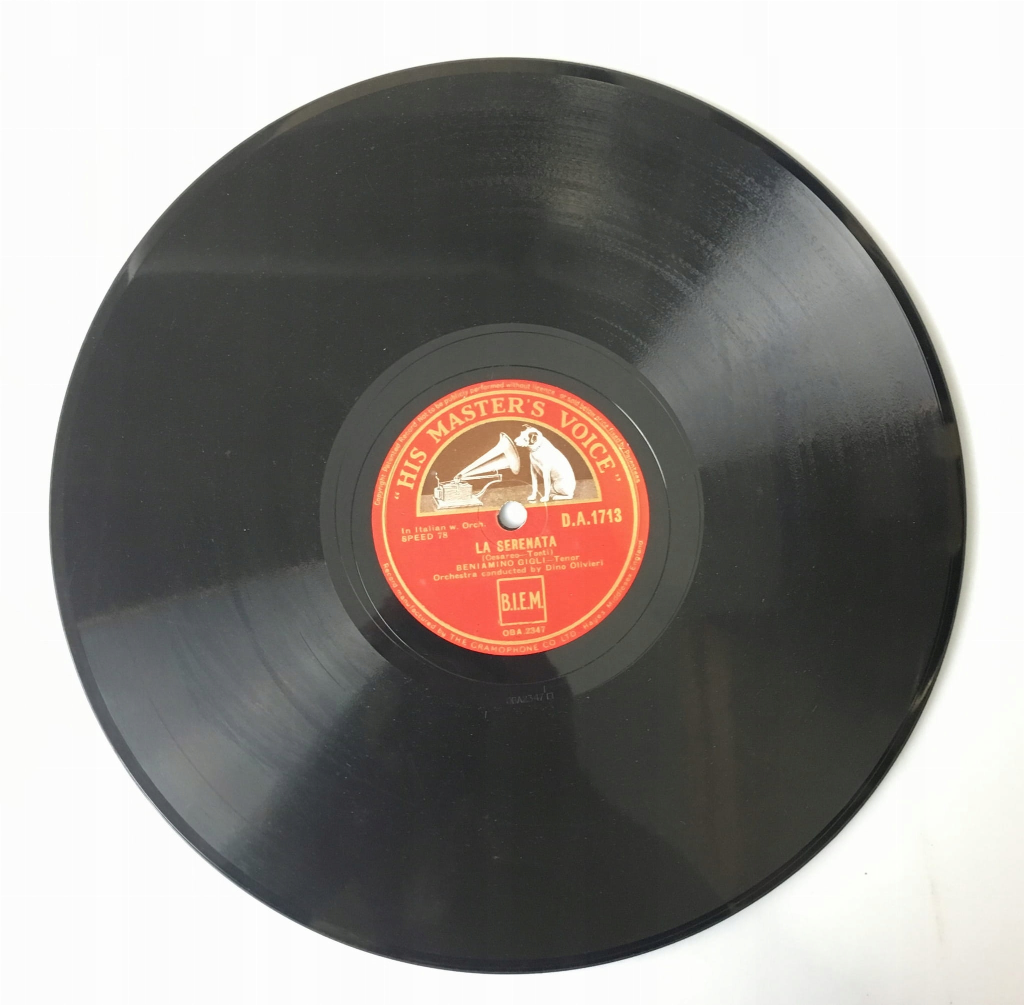 Beniamino Gigli Mattinata / La Serenata DA1713 HMV