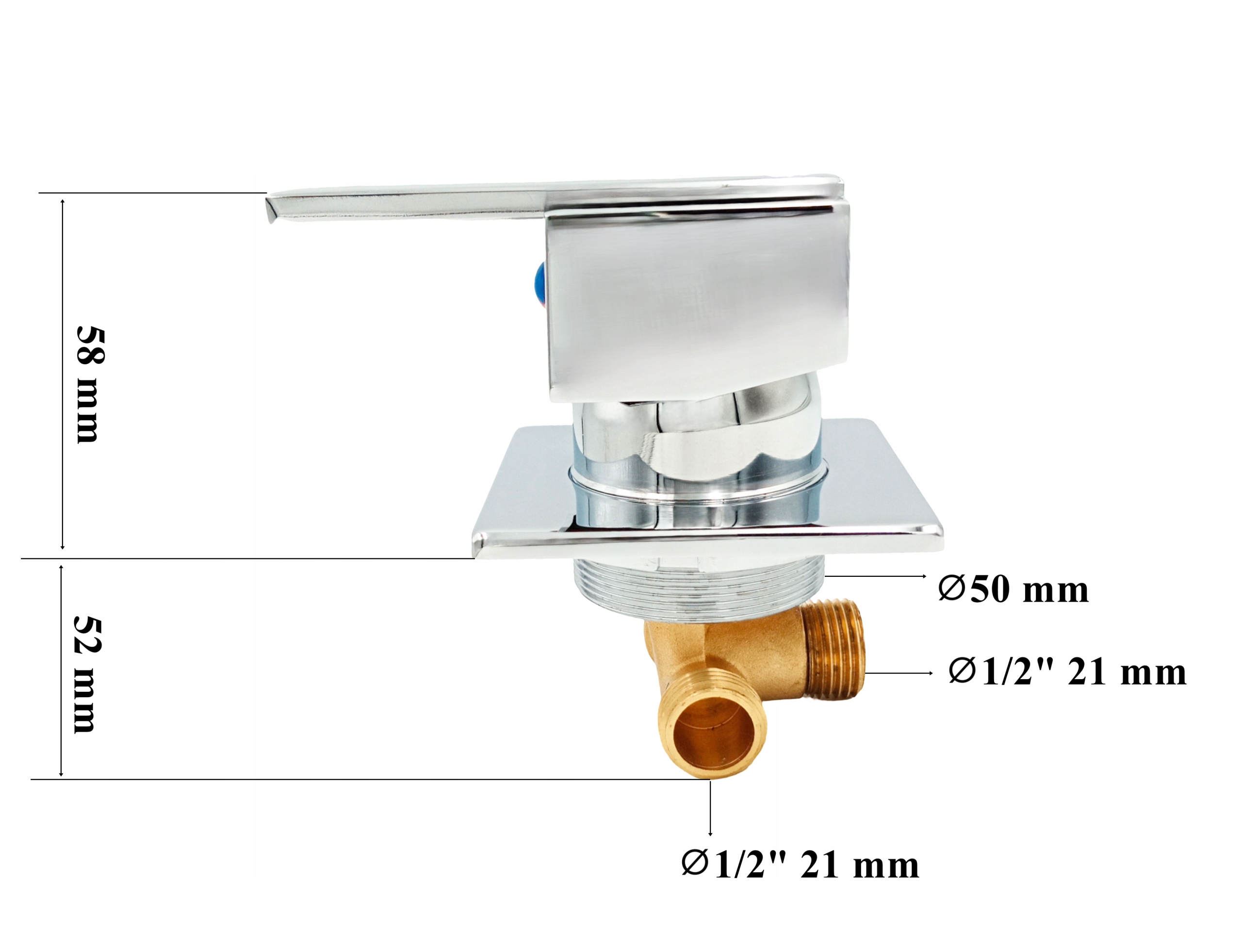 Bateria mieszacz zawór do kabiny z hydromasażem 1 funkcja Linia HYDRO