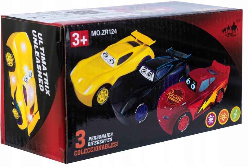 AUTO Z OCZAMI SKACZĄCE LED ODBIJAJĄCE SIĘ OD ŚCIAN Wiek dziecka 3 lata +