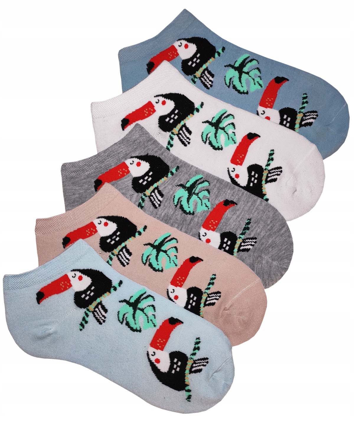 

Skarpety Stopki Damskie Tukany 5-PAR 35-39 Socks