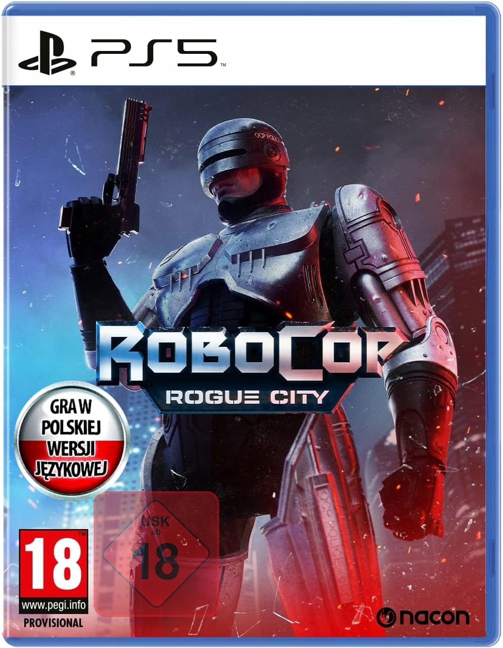 RoboCop Rogue City Robo Cop Pl PS5 Płyta Blu-ray