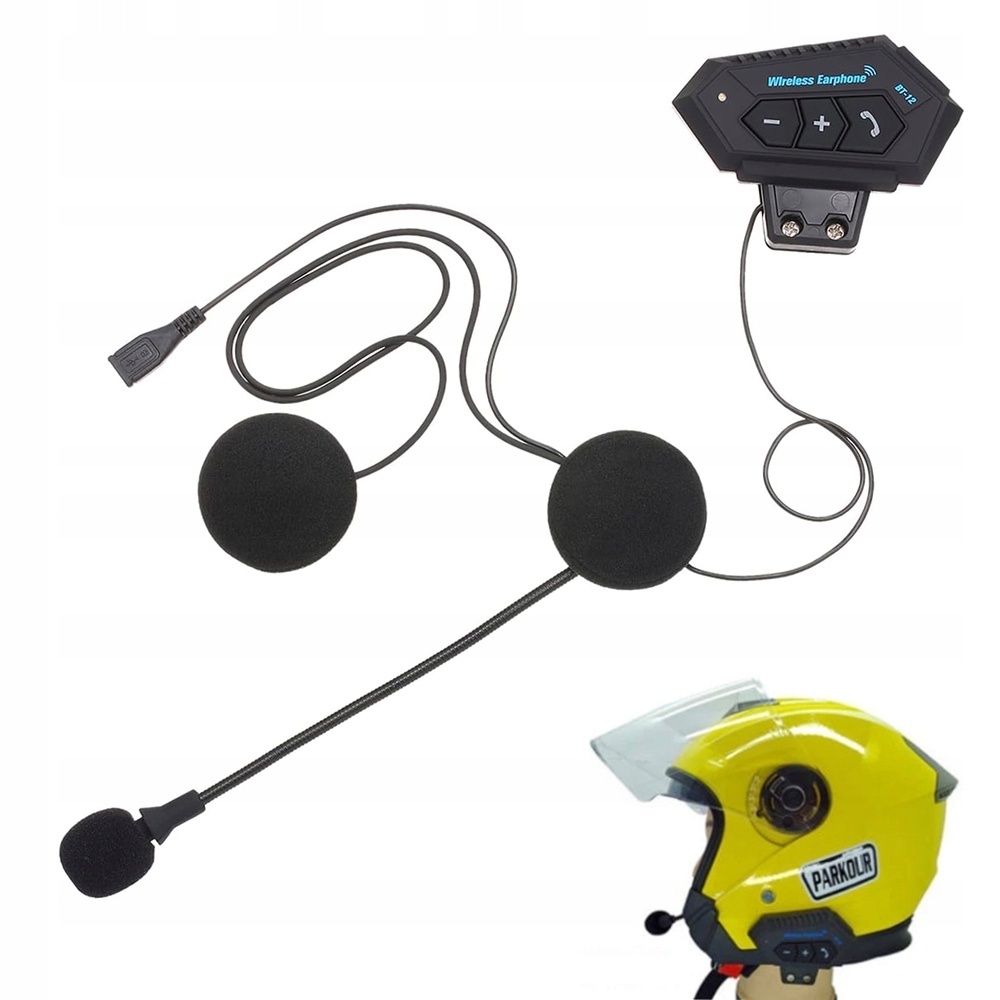 Bluetooth sluchátka pro motocyklovou helmu Interkom Sluchátka