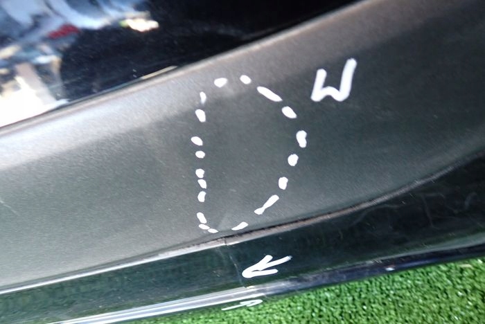MERCEDES W254 254 GLC 22- bumper rear rear part