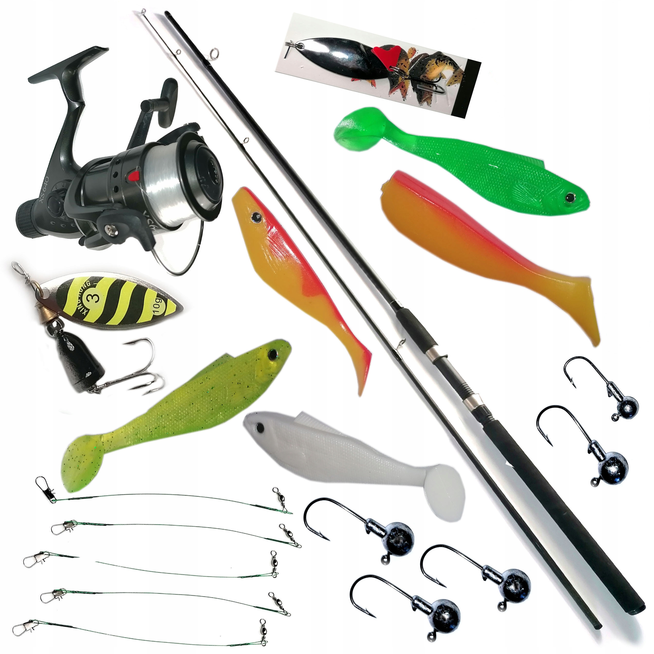 Sada Spining Xt Rybářský Prut Szczupak Okoń M Dárek pro rybáře