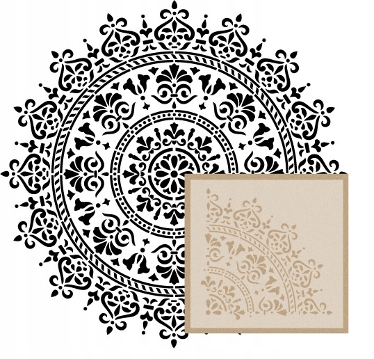 

Szablon Malarski Mandala 4 XL| 53 cm x 53 cm
