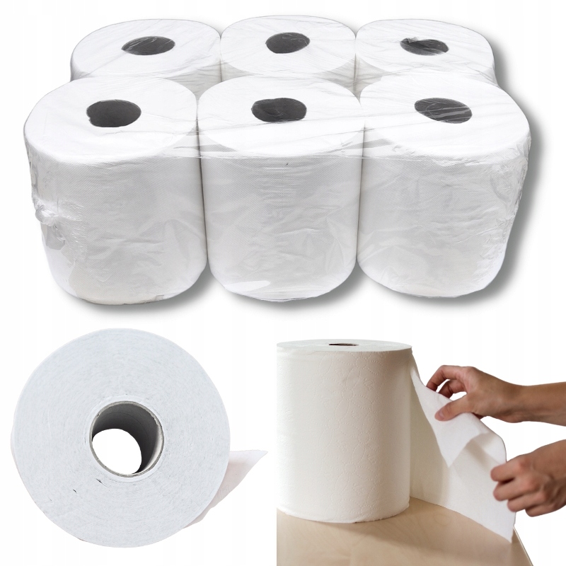 Ręcznik papierowy celuloza 2w 100mbx 6 szt.