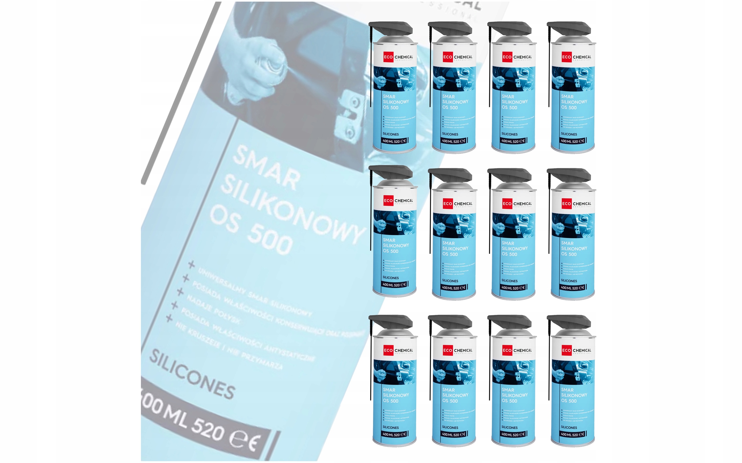 SILIKON DO KONSERWACJI USZCZELEK SAMOCHODOWY TWORZ. SZTUCZNYCH ZESTAW 12SZT Rodzaj smar silikonowy