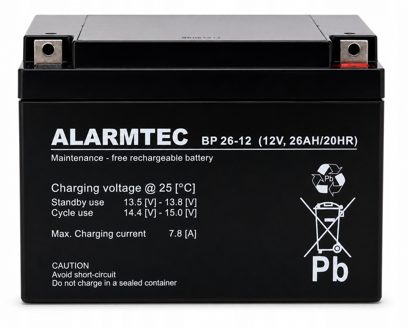 Akumulator Alarmtec 12V 26Ah do pracy buforowej Ups central P.poż i maszyn