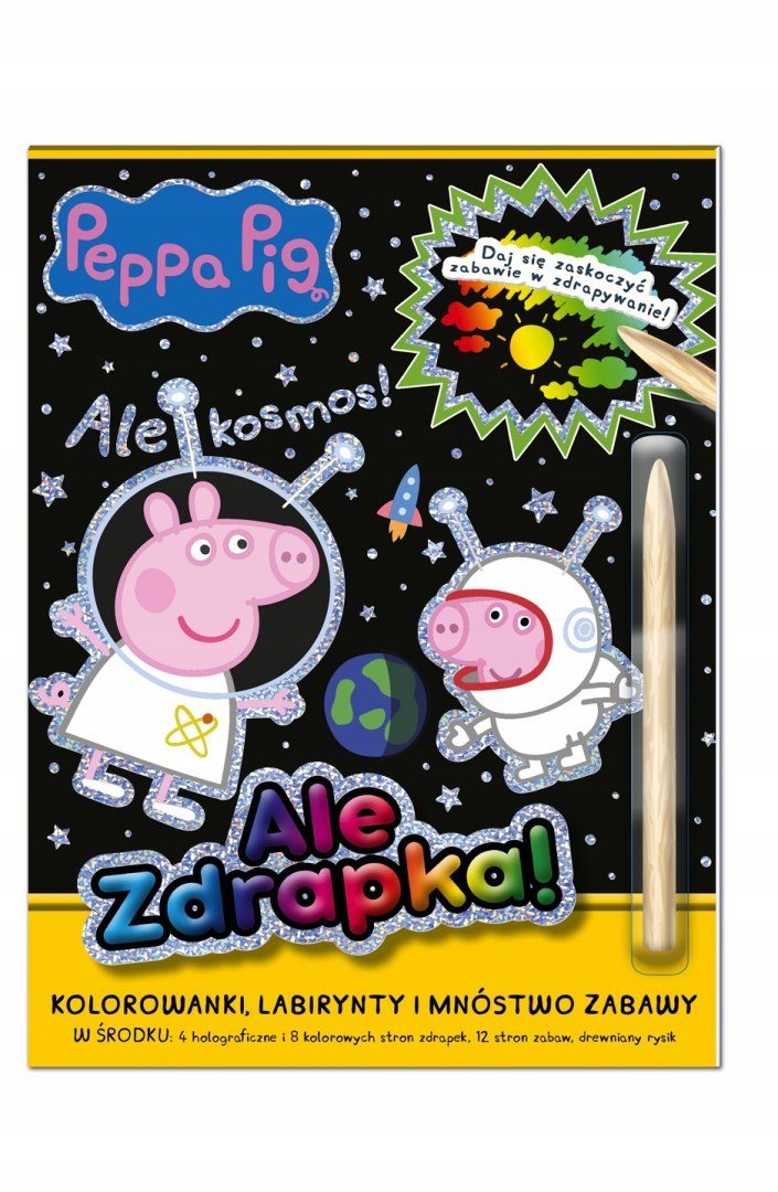 

Świnka Peppa Zdrapka Kolorowanka Labirynty Rysik