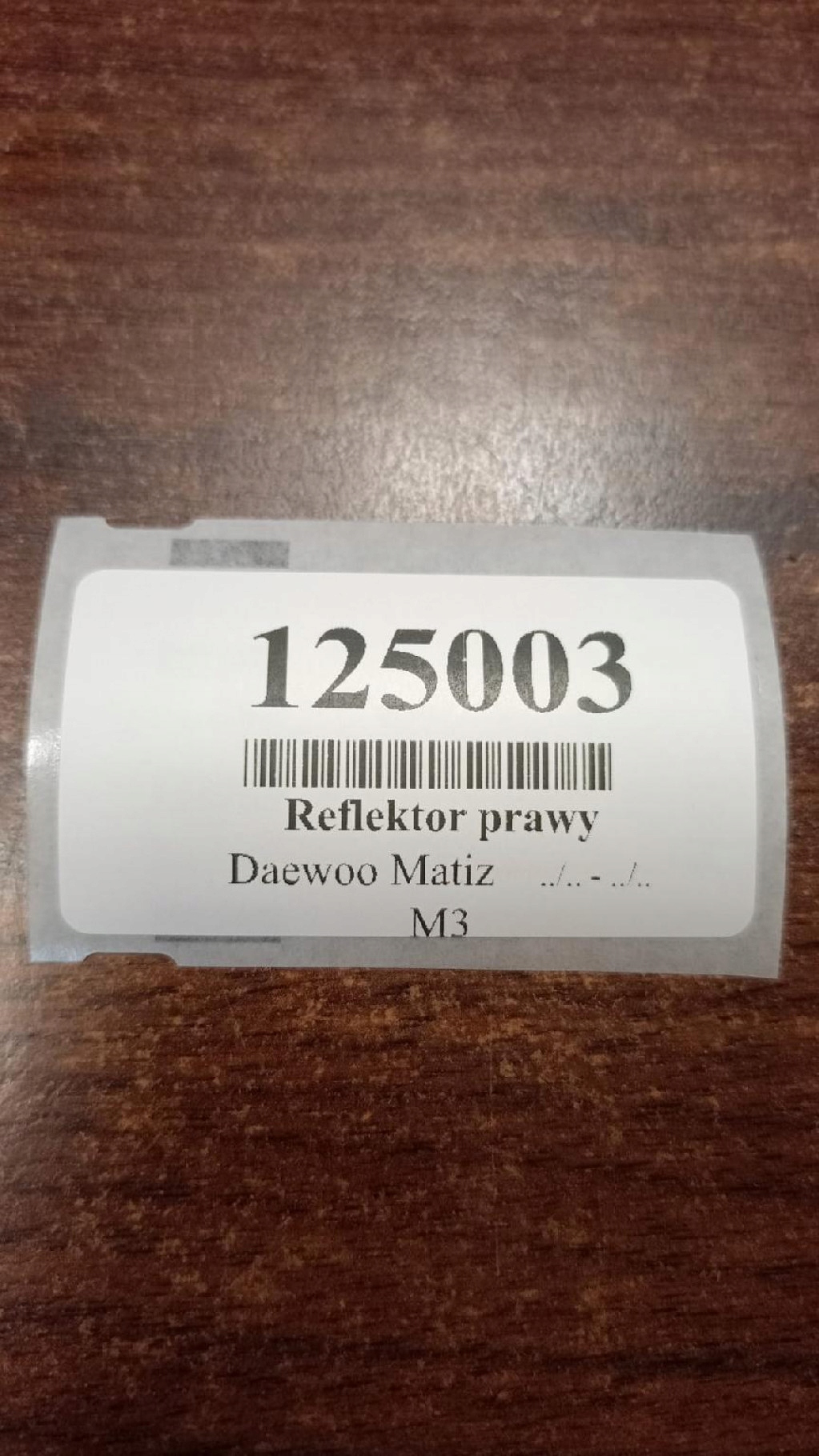 DAEWOO MATIZ REFLEKTOR light right front