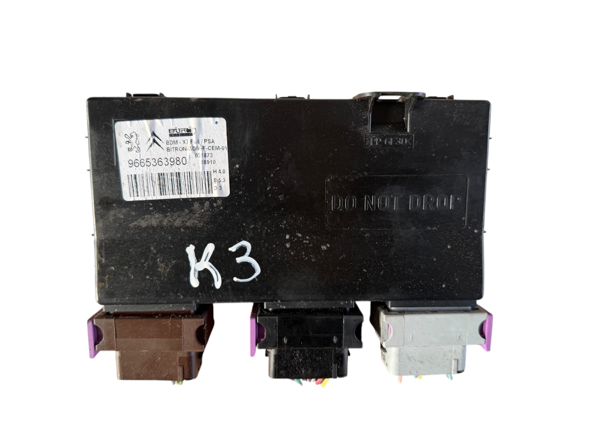 module control unit seat CITROEN C5 III X7 9665363980