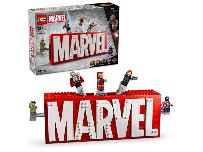 Lego 76313 Marvel Logo Marvel z minifigurkami
