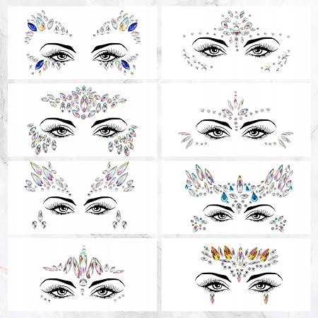 COLMANDA KAMIENIE OZDOBNE DO TWARZY TATUAŻE