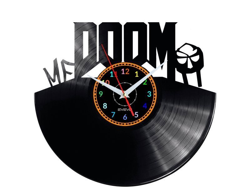 Mf Doom Dárek Originální dekorace do domu Hodiny z vinylové desky