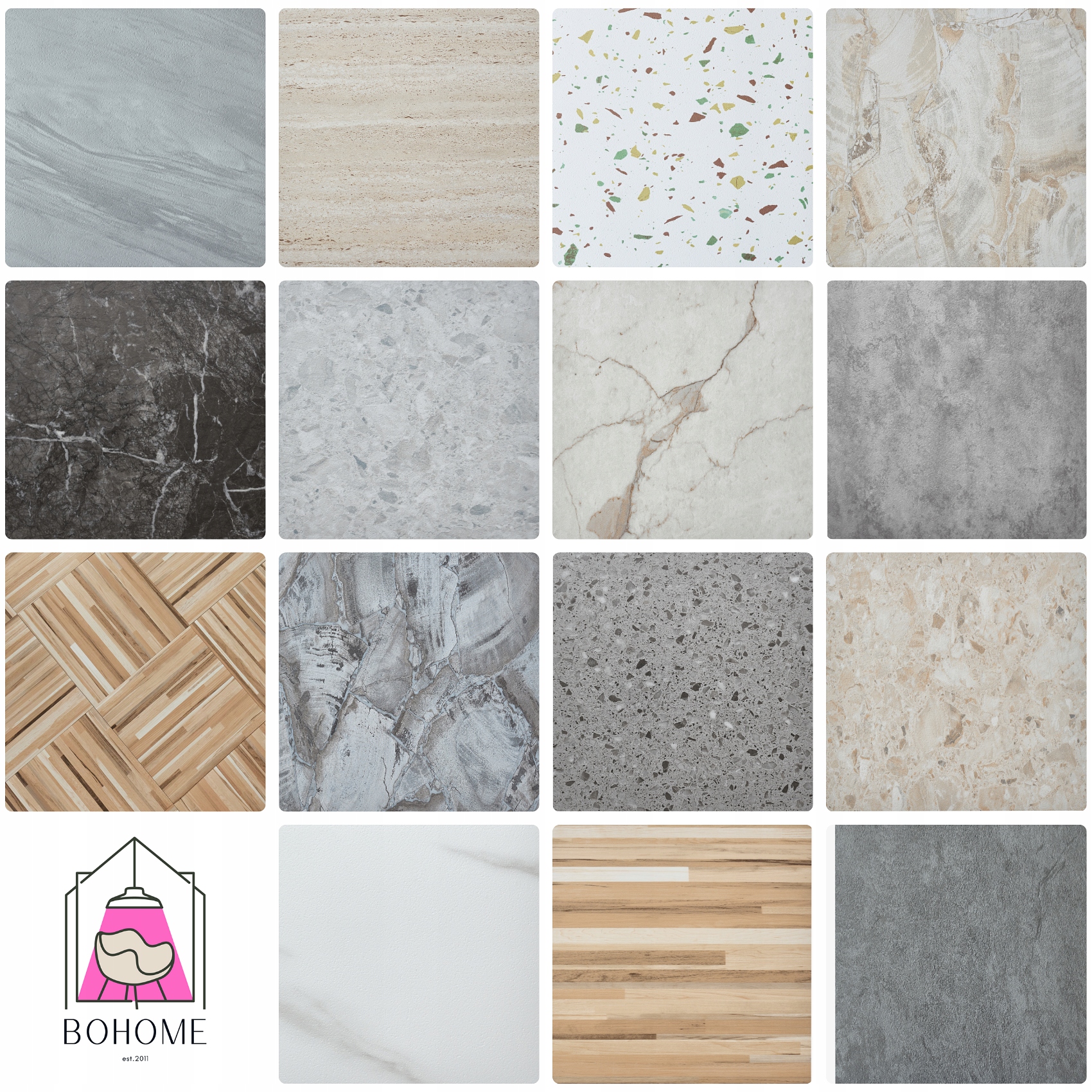 Płytki Winylowe Samoprzylepne 1 SZTUKA SZARE LASTRYKO Kafle Wodoodporne Producent nieznany producent