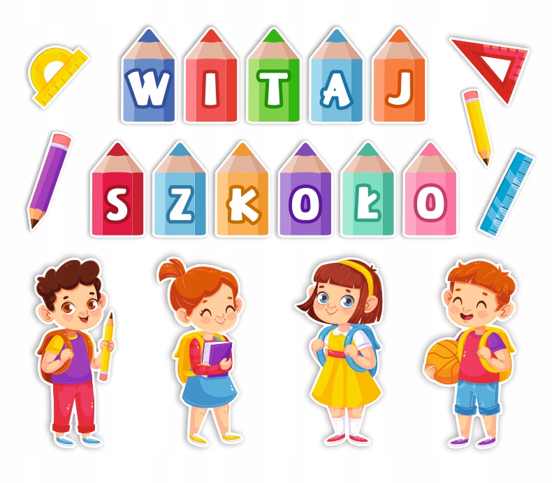 

Dekoracja Ozdoba Witaj Szkoło (wzór 4)