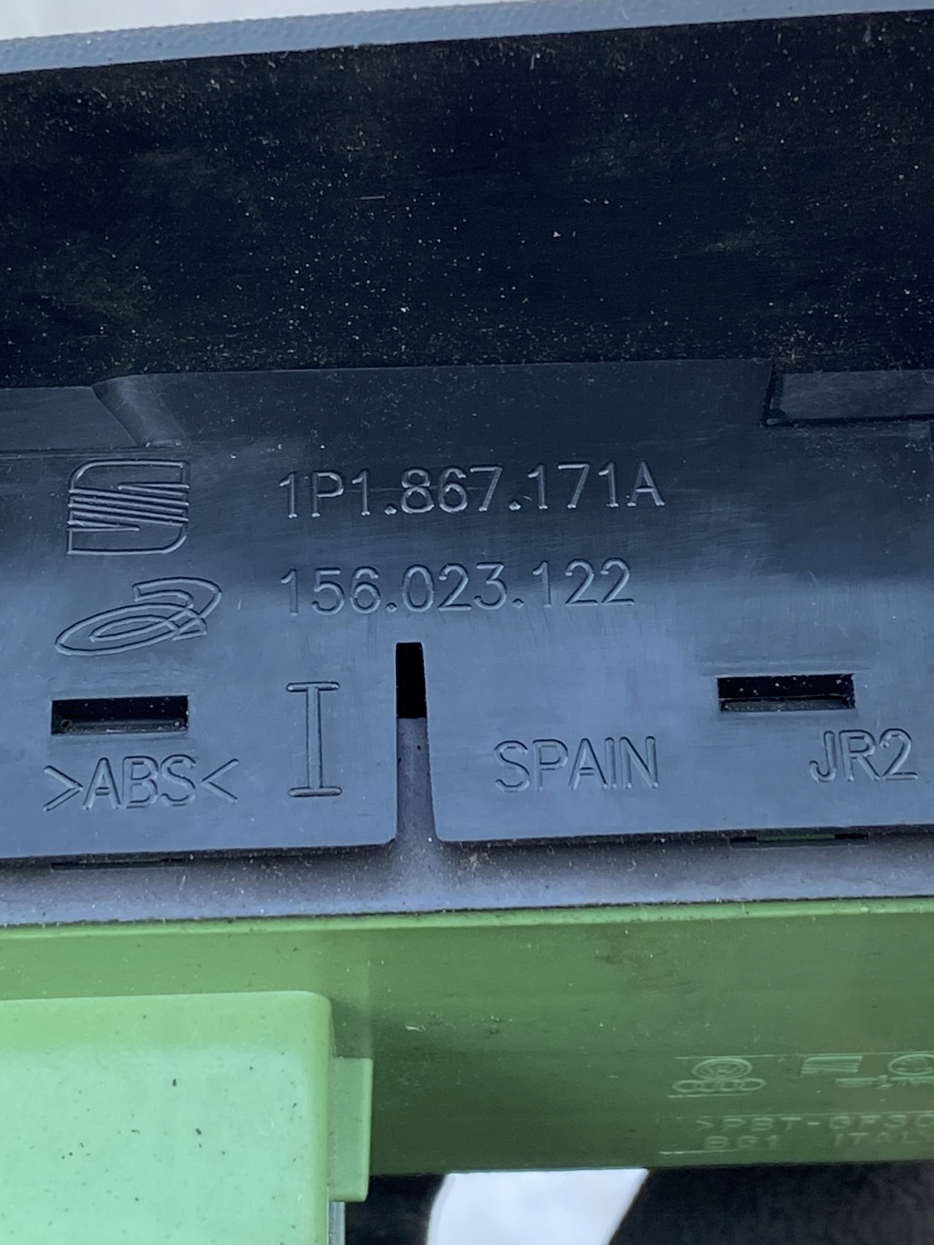 control panel of the window SEAT LEON II 1P1867171A
