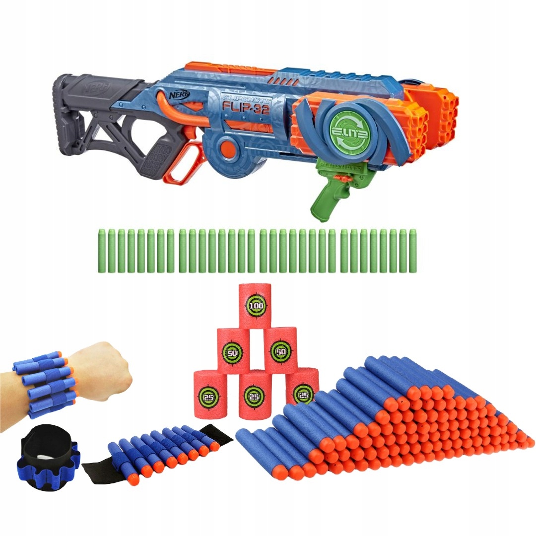 

Nerf Flipshots FLIP-32 F2553 +cele +strzał +opaska
