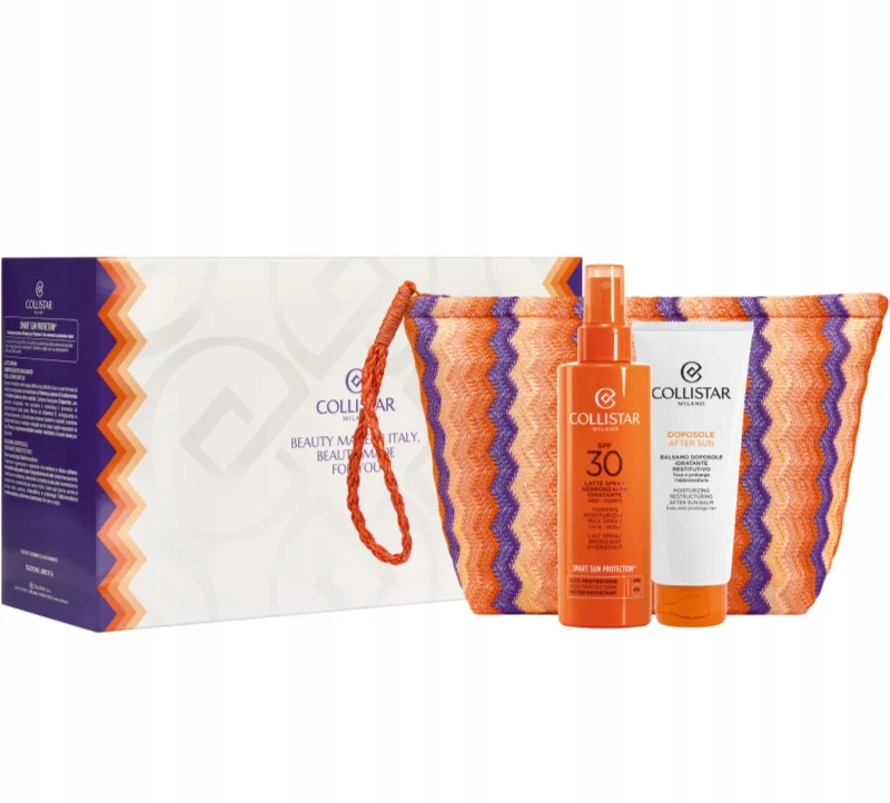 Collistar Sada Sun Mléko na opalování SPF30 200 Ml Balzám 100 ml