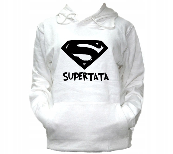 

XXL Bluza Kaptur Męska Dzień Ojca Super Tata