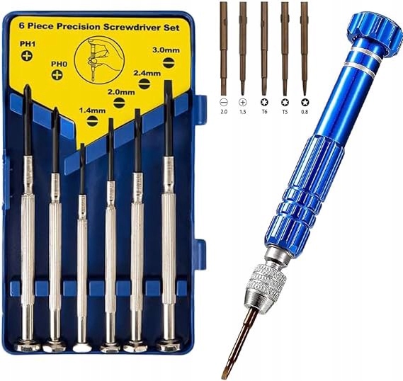 Śrubokręt Wkrętaki Bity do Naprawy Telefonów 6w1