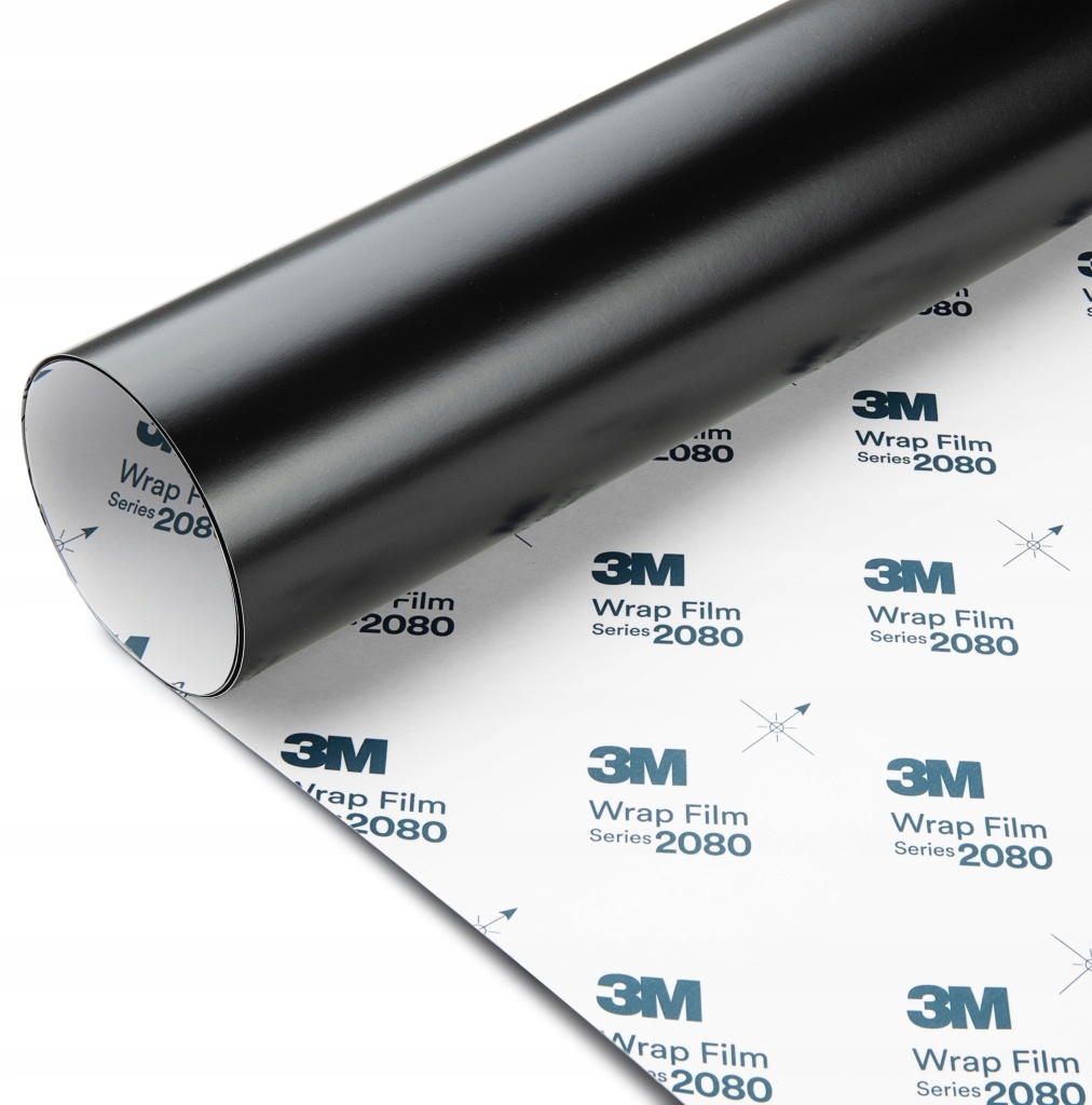 3M FOLIA CZARNY MAT MATOWA SATYNA S12 2080 OKLEINA SAMOCHODOWA 152x100cm