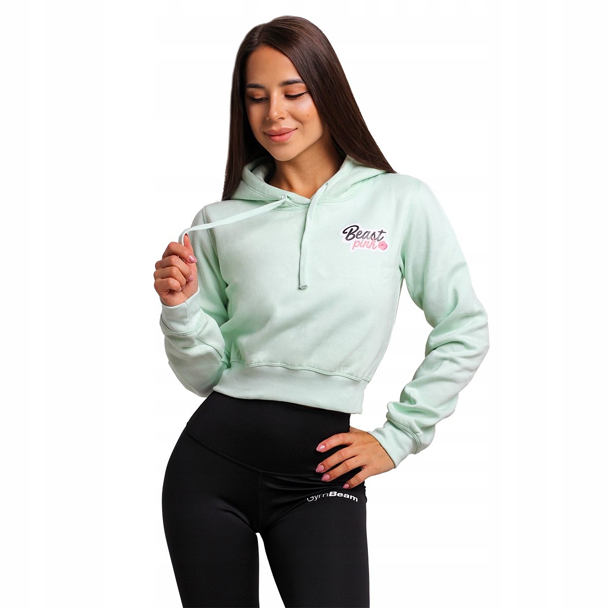 

Damska Bluza Fitness Krótka Crop Mint BeastPink Xs