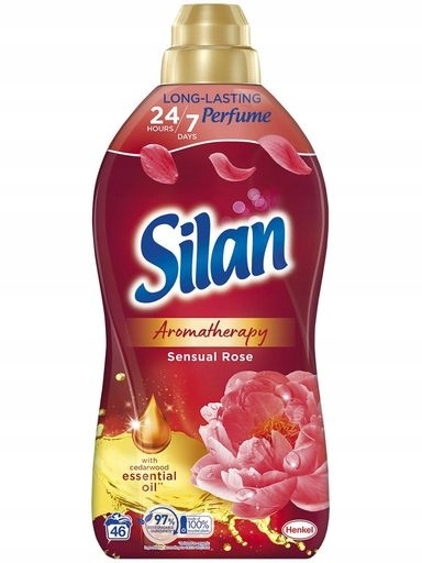 Levně 3X Silan Aromatherapy Sensual Rose Tekutá Aviváž 1012 ml (46 praní)