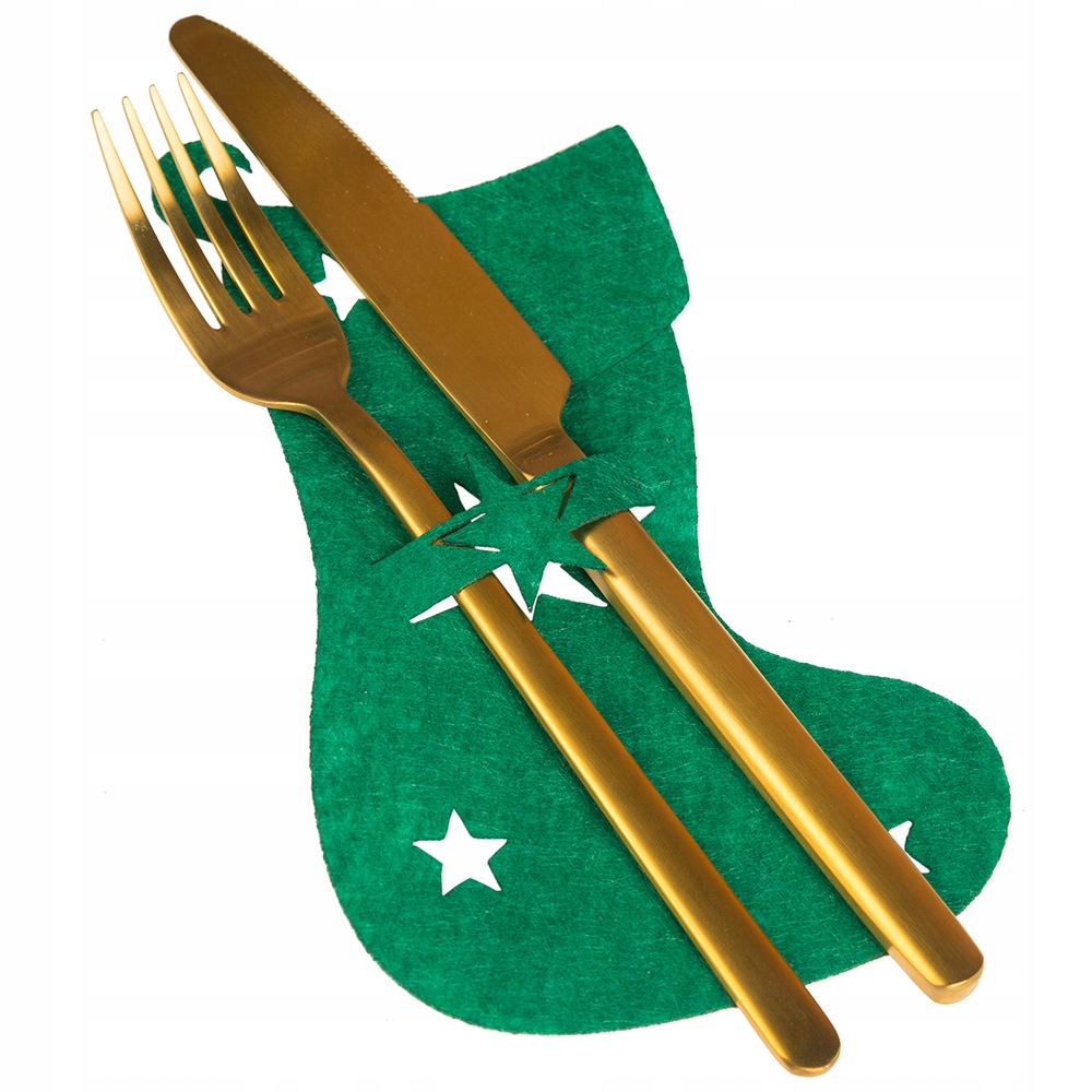 

Świąteczne Podkładki Pod Sztućce Skarpeta 6szt