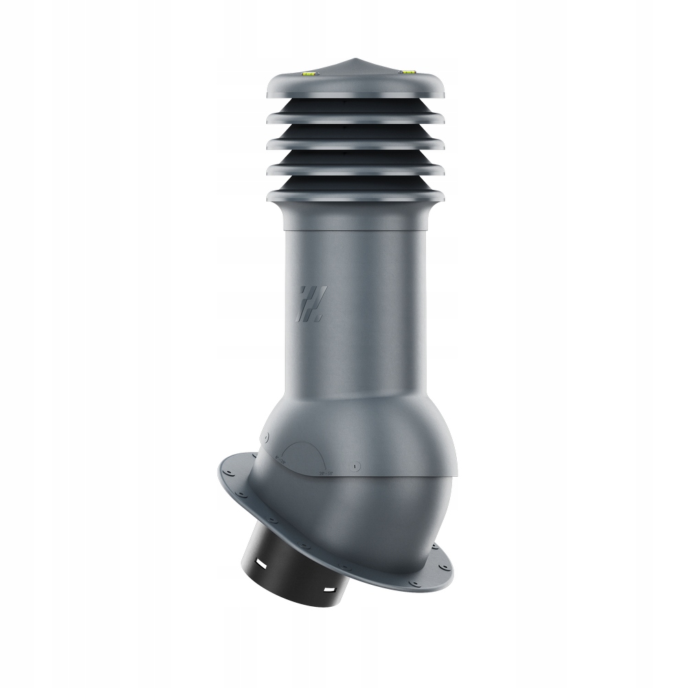 Větrací komín plochá asfaltový šindel střecha, falcovaný, Antracit