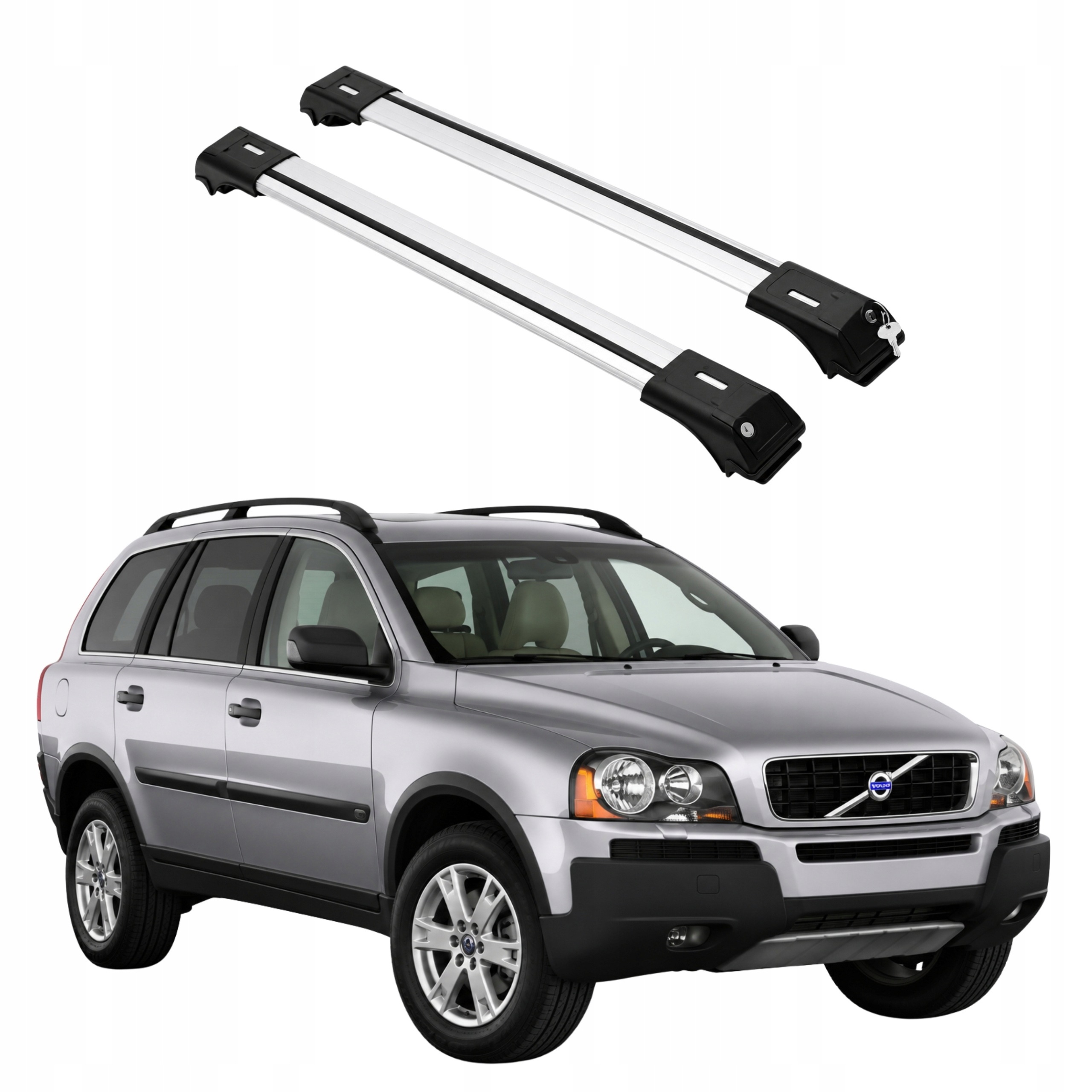 Střešní nosič Erkul Skybar V1 pro relingy Volvo XC90 2003-2015