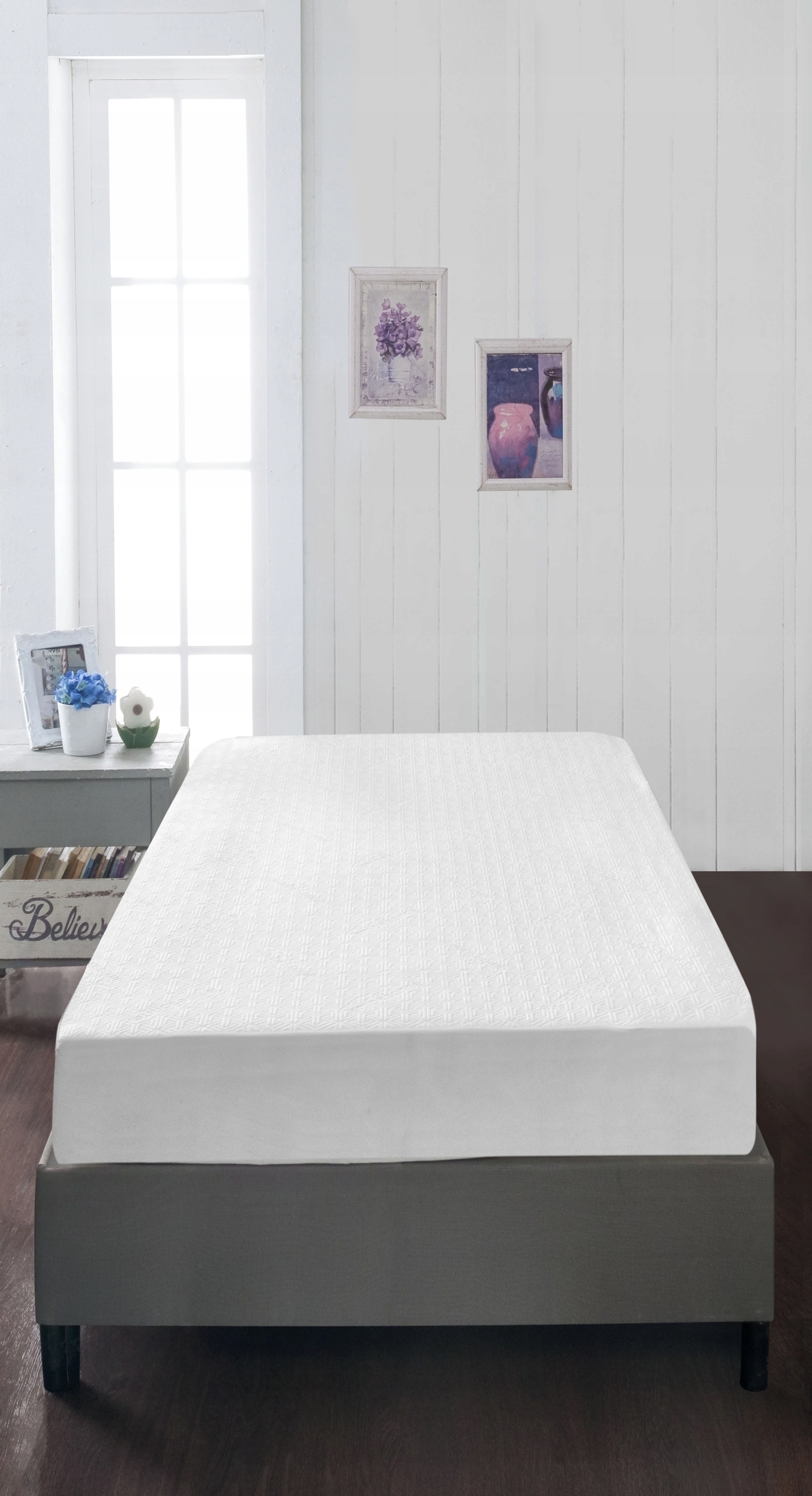 

Wodoodporny ochraniacz na materac, 90 cm x 200 cm