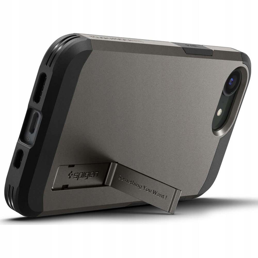 Pouzdro pro iPhone 17e 16e Spigen Tough Armor s MagSafe, pancéřové s podstavcem