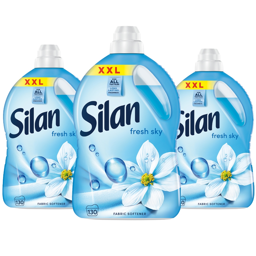 Levně tekutá aviváž Silan Fresh Sky 390 ml 2,86 l x 3